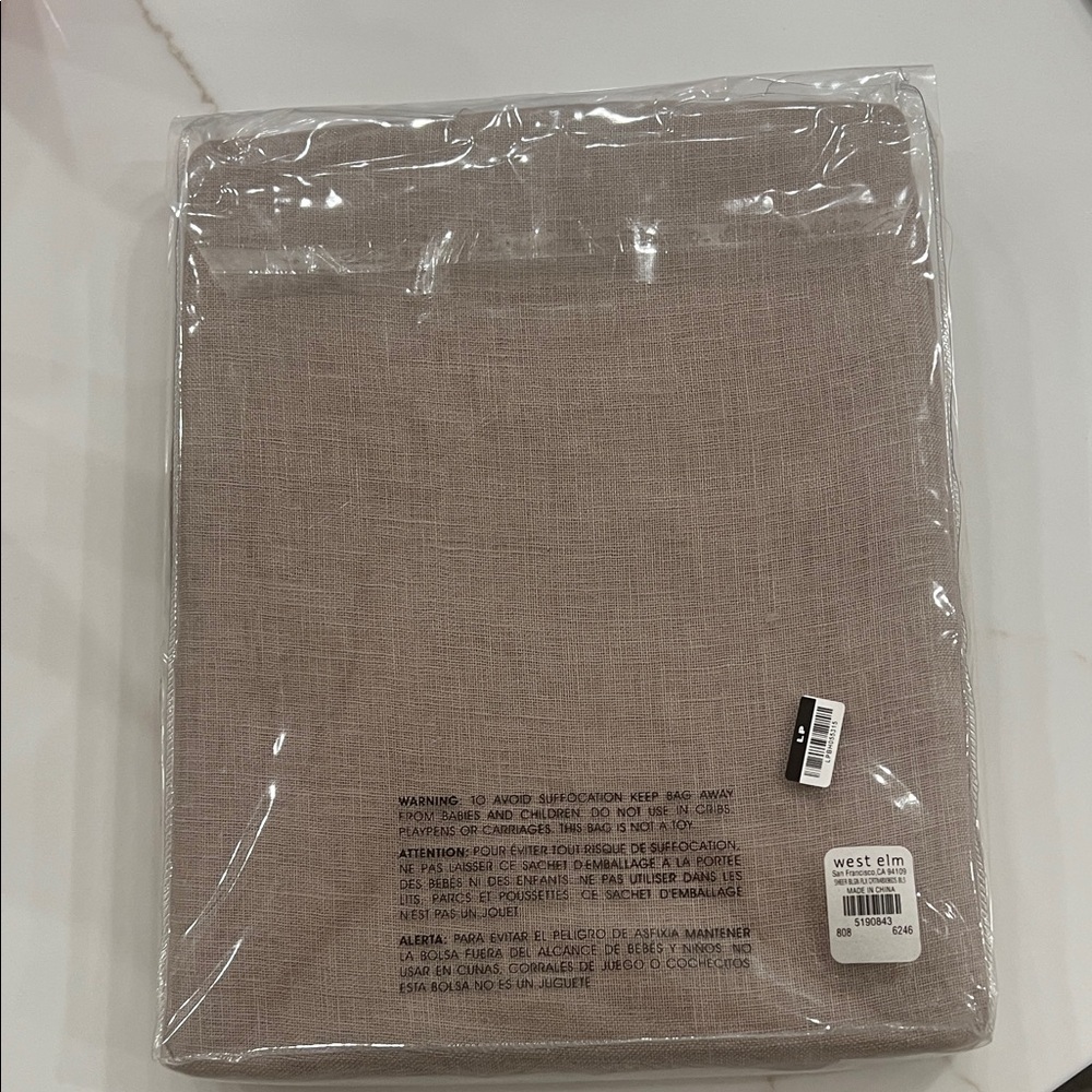 West Elm Belgian Flax Linen Curtain. - Picture 2 of 2